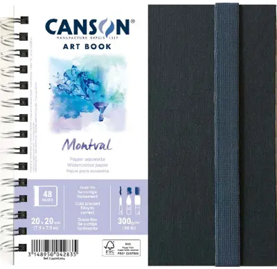 CANSON skicirka ART BOOK Montval, 200 x 200 mm