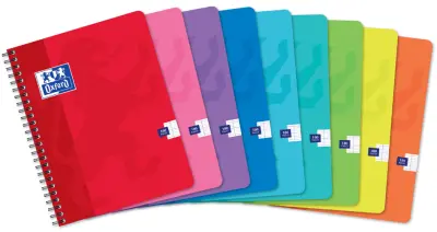 Spiralni zvezek Oxford, 170 x 220 mm, kvadrat, 50 listov