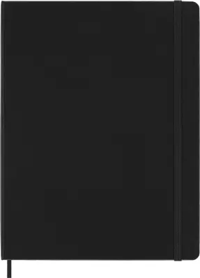 Zvezek MOLESKINE, XL/A4, črtan, trda vezava, črn