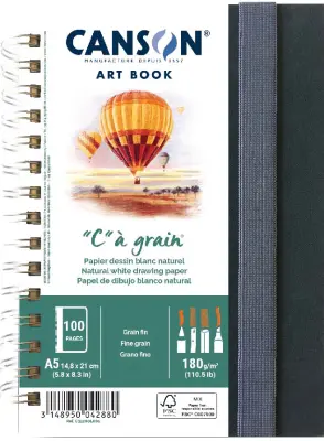 CANSON skicirka ART BOOK, C, zrnat, DIN A5