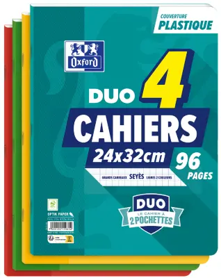 Oxford učbenik DUO, 240 x 320 mm, seyès, pak. 4 kom.