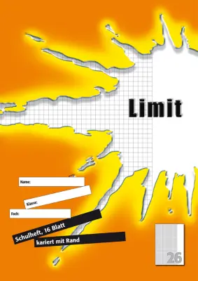 Zvezek Limit, DIN A4, črtan 25 / 9 mm