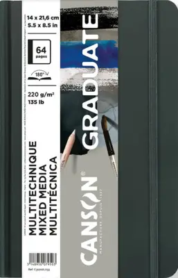 CANSON skicirka GRADUATE mešana tehnika, 140 x 216 mm