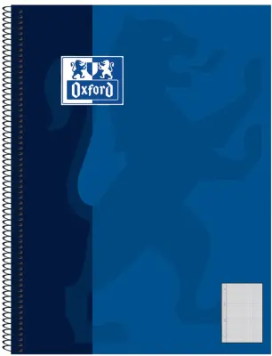 Oxford college zvezek, DIN A5+, črtan, 80 listov, levi rob