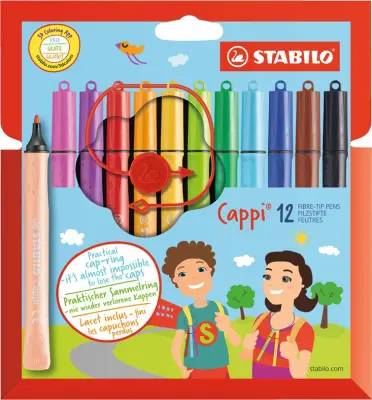 STABILO fiber pero Cappi, kartonska škatla 12