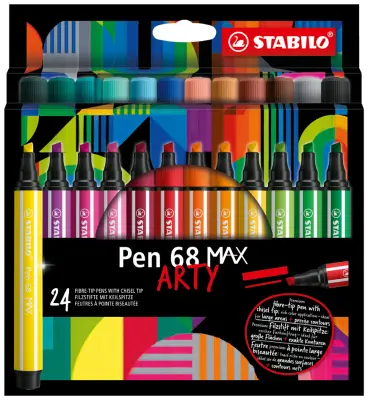STABILO fiber pen pero 68 MAX, etui 24 ARTY