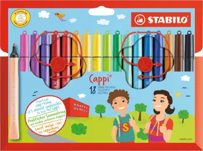 STABILO fiber pero Cappi, kartonska škatla 18