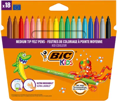 BIC KIDS fiber pero Kid Couleur medium, kartonska škatla 18