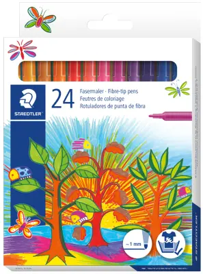 STAEDTLER fibro pero Noris, kartonska škatla 24 št