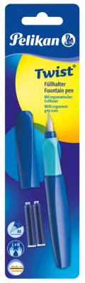 Nalivno pero Pelikan Twist Deep Blue, temno modra