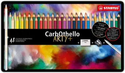STABILO pastelno pero s kredo CarbOthello ARTY+, etui 12