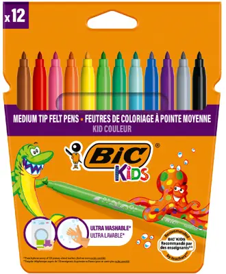 BIC KIDS fiber pero Kid Couleur medium, kartonska škatla 12