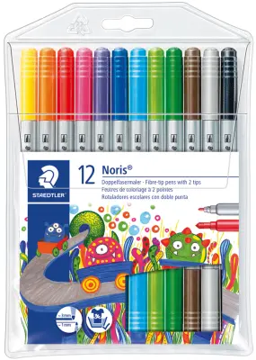 STAEDTLER Noris pero z dvojnimi vlakni, etui za 12 kosov