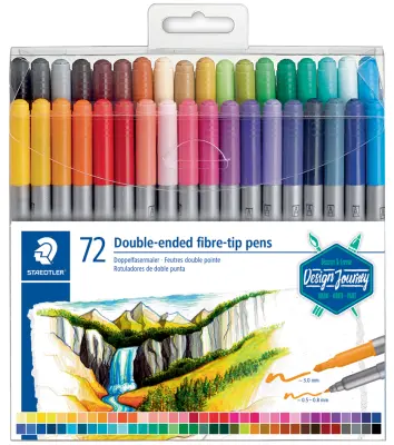 STAEDTLER pero iz dvojnih vlaken Design Journey, etui 72
