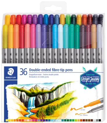 STAEDTLER pero iz dvojnih vlaken Design Journey, etui 36