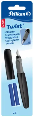 Nalivno pero Pelikan Twist Črna, črna/siva