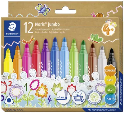STAEDTLER fibro pero Noris jumbo, kartonska škatla 12