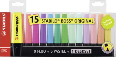 STABILO osvetljevalec BOSS ORIGINAL, set 15 kom