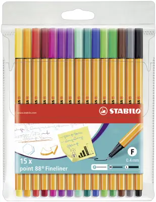 STABILO fineliner point 88, plastično ohišje 15