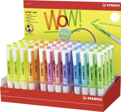 STABILO osvetljevalec swing cool, box display 48 kosov