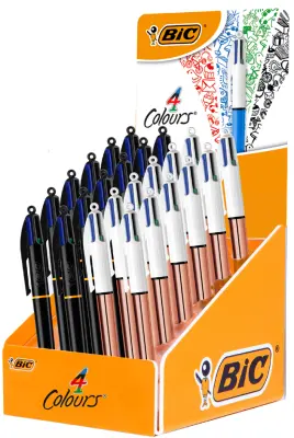 BIC izvlečni kemični svinčnik 4 barve, 24 zaslonov