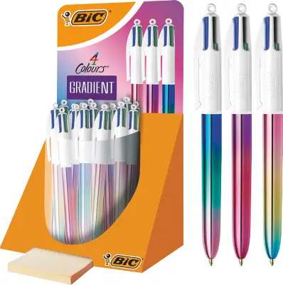 BIC izvlečni kemični svinčnik, 4 barvni prelivi, 30 zaslon