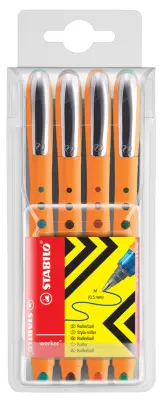 STABILO roler worker medium, etui za 4 št
