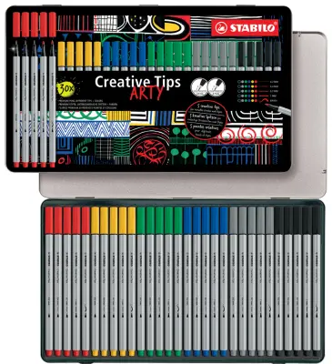 STABILO Creative Tips ARTY CLASSIC, kovinsko ohišje 30