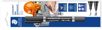 STAEDTLER Lumocolor DIY marker duo permanentni, blister