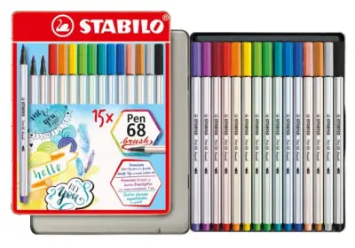 STABILO čopič Pen Pen 68 čopič, kovinsko ohišje 15