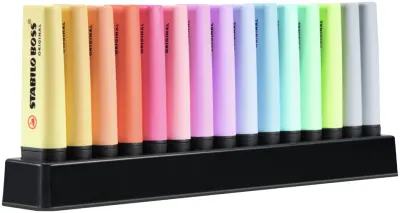STABILO osvetljevalec BOSS ORIGINAL Pastel, set 15 kom
