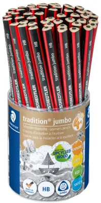 STAEDTLER učenje pisanja svinčnik tradicionalen jumbo, HB, tulec