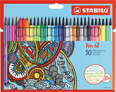 STABILO fiber peresnik pen 68, kartonska škatla 30