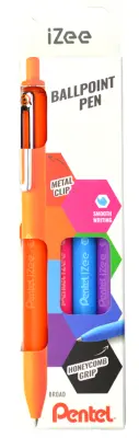 Pentel pritisk kemični svinčnik iZee, etui za 4, trendovske barve