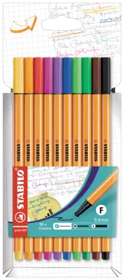 STABILO fineliner point 88, kartonska škatla za 10