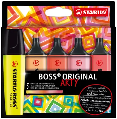 STABILO osvetljevalec BOSS ORIGINAL, kartonska škatla 5 ARTY