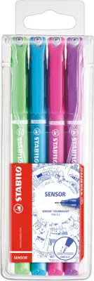 STABILO fineliner SENSOR fino, plastično ohišje 4 Office