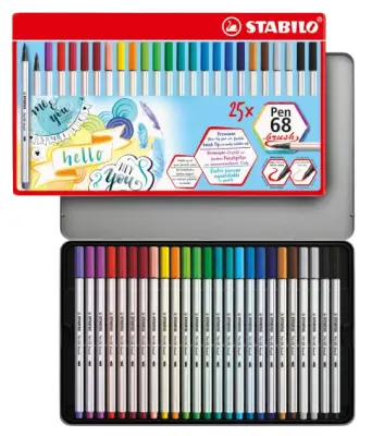 Čopič STABILO Pen Pen 68 čopič, kovinsko ohišje 25