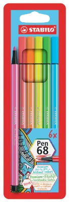 STABILO fiber pen pen 68, kartonska škatla 6