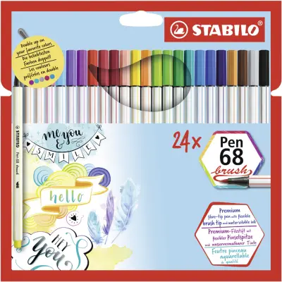 Čopič STABILO Pen Pen 68 čopič, kartonska škatla 24