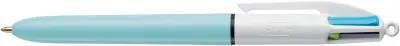 BIC izvlečni kemični svinčnik 4 Colors Fun, roza/bel