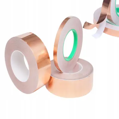 Rosfix Bakrena Trak 15 mm x 50 m – Enostransko Prevoden, 0,05 mm Debelina | Za Vitraže, EMI, DIY