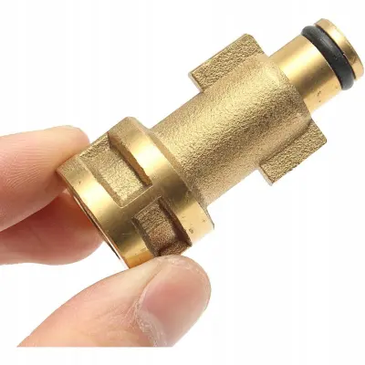 Rosfix Nadomestni Del za Tlačni Čistilnik Bosch Aquatak – Adapter Bayonet 1/4''''F, Medenina, 160 bar, 60°C