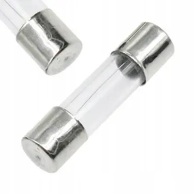 Rosfix Varovalka za Laboratorijski Napajalnik – Steklena, Hitro Delovanje, Kovinski Konci | Visoka Zanesljivost