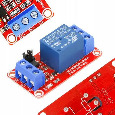 Rosfix 1-Kanalni Relejni Modul – 5V H/L, 10A, Za Arduino, Prenapetostna Zaščita | Za DIY in Avtomatizacijo