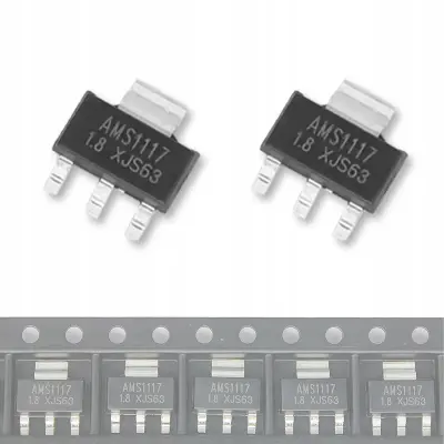 Stabilizator napetosti AMS1117 5V 1A v ohišju SMD SOT223 2kosi.