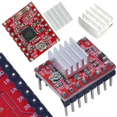 Rosfix Krmilnik Koračnega Motorja Stepstick A4988 – 8–35V, 2A, 1/16 Mikrokorak | Za Arduino, RAMPS