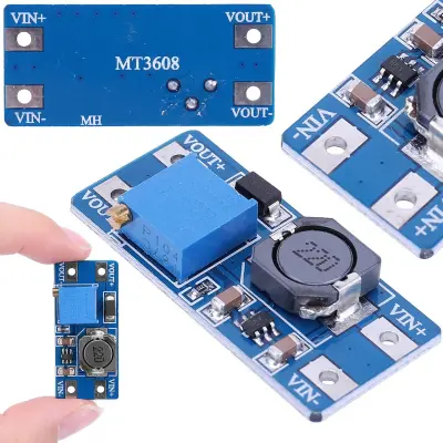Rosfix MT3608 DC-DC Pretvornik – Step-Up Modul, 2–24V Vhod, 2–28V Izhod, 2A, 93% Učinkovitost | Kompakten
