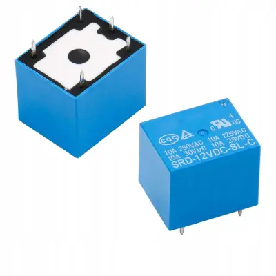 Rosfix Rele SRD-12VDC-SL-C – 1 Preklopni Kontakt NC/NO, 12V DC, 10A, 240VAC/30VDC | Za Elektroniko