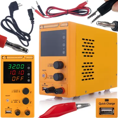 Rosfix AmpPulse RAPEP-3210 Laboratorijski Napajalnik – 32V 10A, USB QC, Visoka Natančnost | 0,01V/0,001A, 2kg